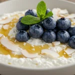 Creamy Blueberry Coconut Ricotta Bowl